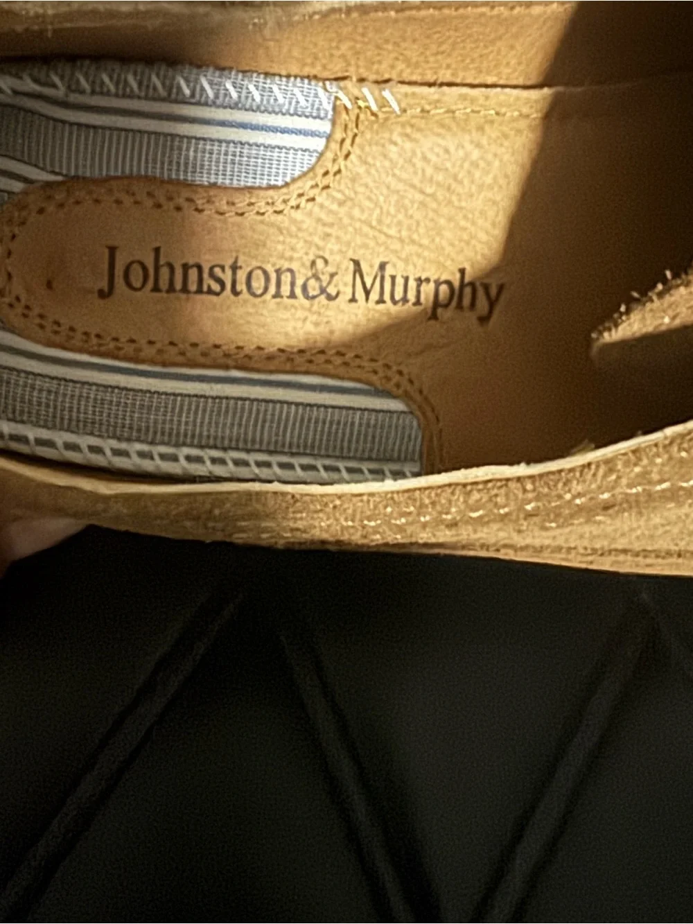 Johnston & Murphy Tan Suede Wingtip Derby Shoes